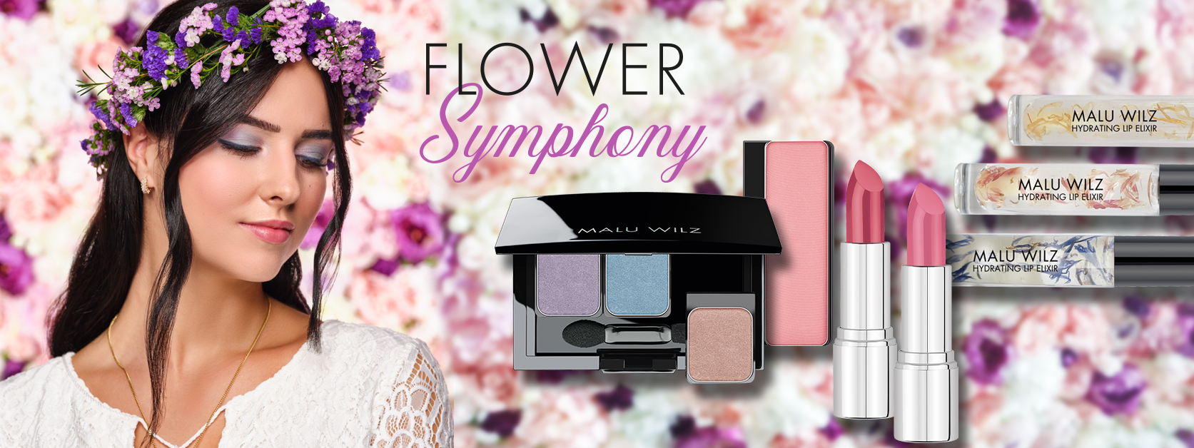 Die brandneuen Modefarben Shades of Fall machen Lust auf den Frühling! Porträt junge Frau mit Make up Produkten