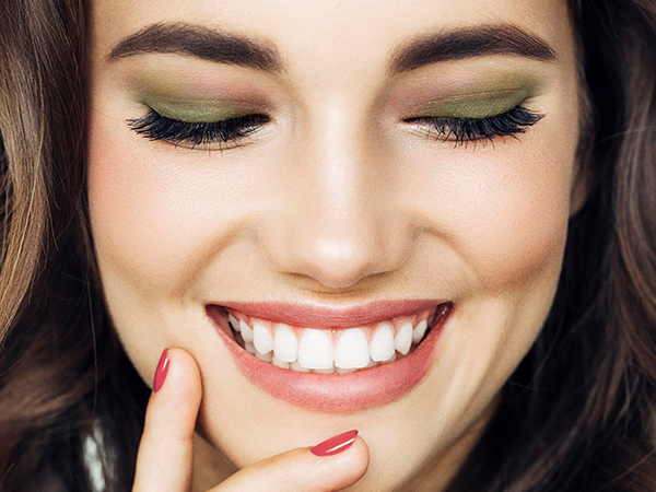 young woman with eye make up