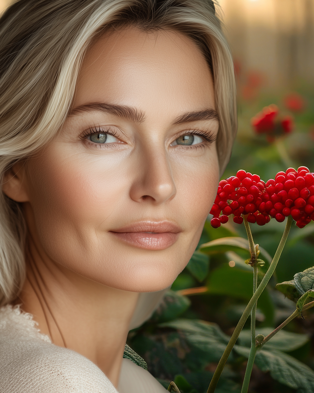 > Experience the power of ginseng for a more youthful glow! Women and Ginseng Plants