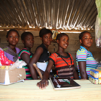 Mädchen in Sambia