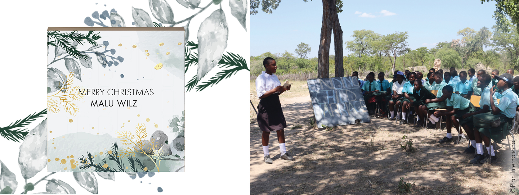 Adventskalender und Kinder in Simbabwe