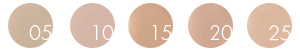 Die Radiant Light Foundation ist in 6 Nuancen erhältlich. Color Dots