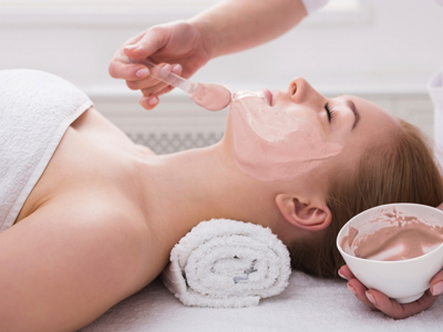 Woman in skin care treatment