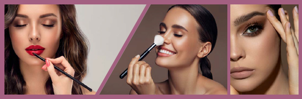 Erleben sie die neuesten Make-up Trends! Frauen schminken sich