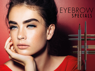 young woman with eyebrow Makeup