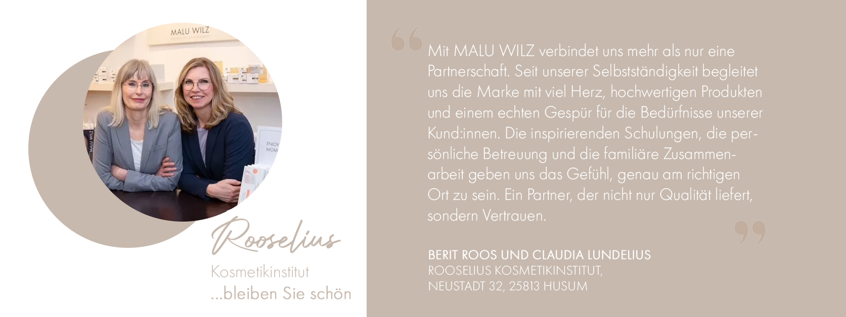 Kosmetikerinnen mit Statement