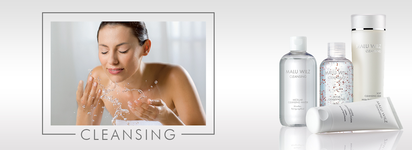 daily cleansing is essential young woman in facial cleansing