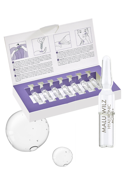 The Hyaluronic Active+ ampoule provides the skin with intensive moisture Ampoule set and individual ampoule