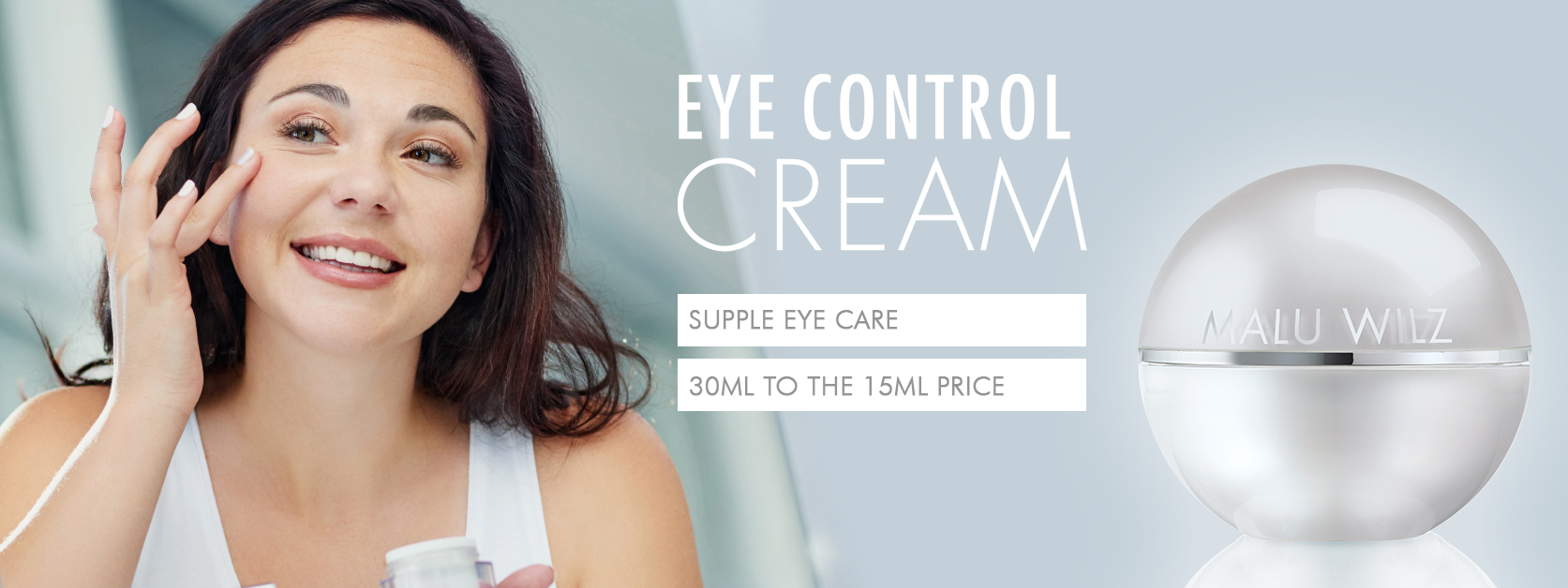 mature woman with eye cream