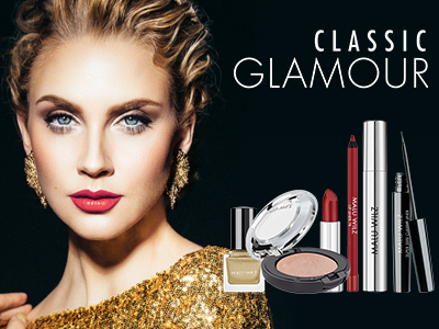 young woman with glamor make up