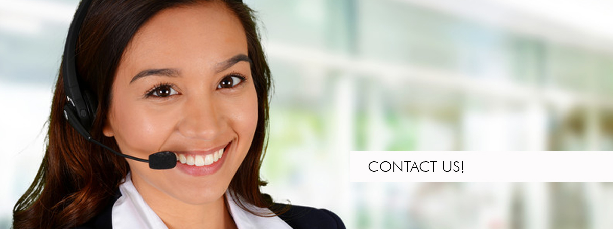 contact us young woman on the service phone