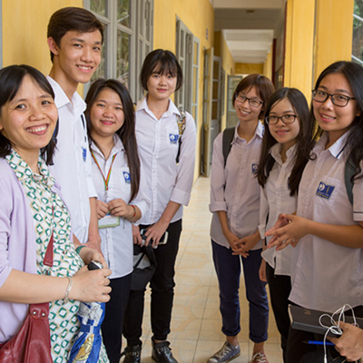 group of schoolchildren