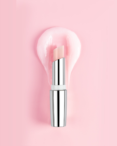 rosa Hintergrund mit Lip Balm